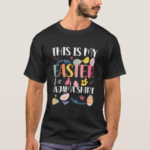 This Is My Easter Pajama Bunny Easter Egg T-Shirt
