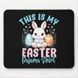 This Is My Easter Pajama Shirt Funny Women Men Kid Mouse Mat