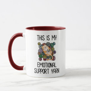 This Is My Emotional Support Yarn Mug