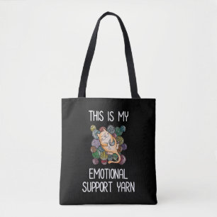 This Is My Emotional Support Yarn Tote Bag