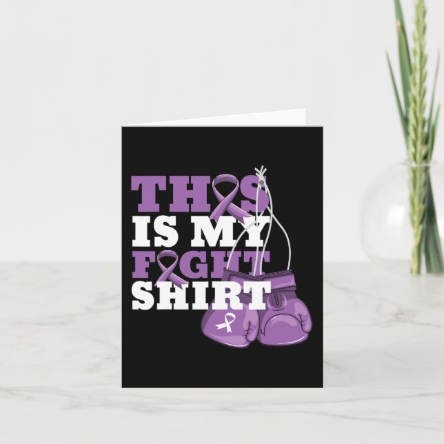 This Is My Fight  Alzheimer Fighter Support Strong Card (Front)