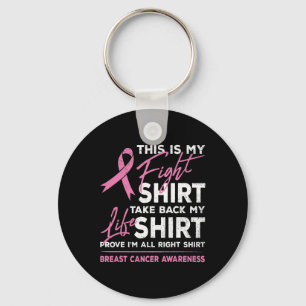 This Is My Fight Breast Cancer Awareness Pink Ribb Key Ring