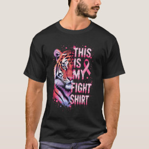 This Is My Fight Breast Cancer Pink Ribbon Tiger A T-Shirt
