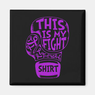 This Is My Fight Fibromyalgia Purple Ribbon Glove  Magnet