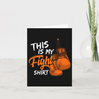 This Is My Fight Leukaemia Awareness Warrior Survi Card