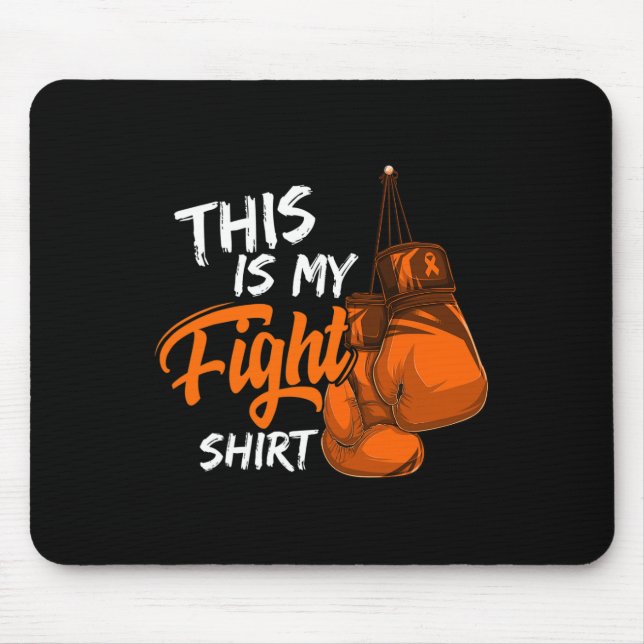 This Is My Fight Leukaemia Awareness Warrior Survi Mouse Mat (Front)