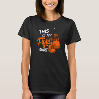 This Is My Fight Leukemia Awareness Warrior Surviv T-Shirt