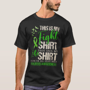 This Is My Fight Scoliosis Awareness Scoliotic War T-Shirt