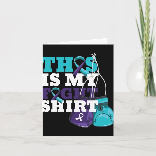 This Is My Fight Suicide Prevention Fighter Strong Card (Front)