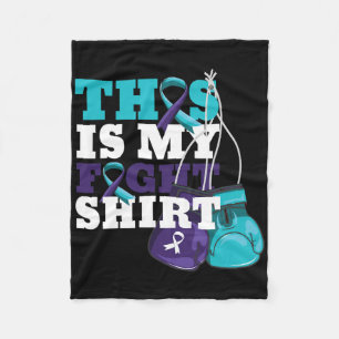 This Is My Fight Suicide Prevention Fighter Strong Fleece Blanket