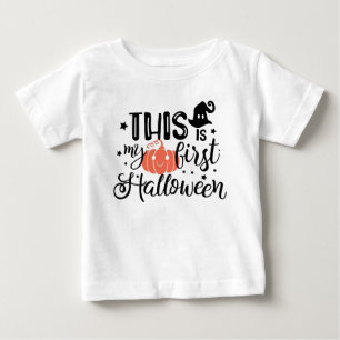 This is My First Halloween Pumpkin Baby T-Shirt