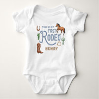 This is My First Rodeo Western 1st Birthday Name B