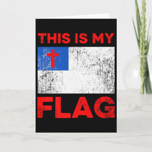 This Is My Flag - Christian Jesus Cross Premium Card