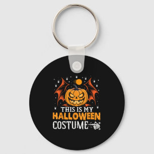 This Is My Funny Pumpkin Halloween Costume Key Ring