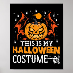 This Is My Funny Pumpkin Halloween Costume Poster