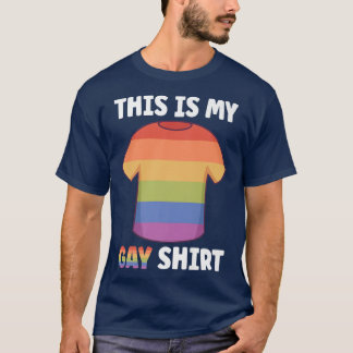 This Is My Gay Shirt LGBTQ Ally Rainbow Flag LGBTQ