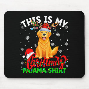 This Is My Golden Retriever Ugly Christmas Pajama  Mouse Mat