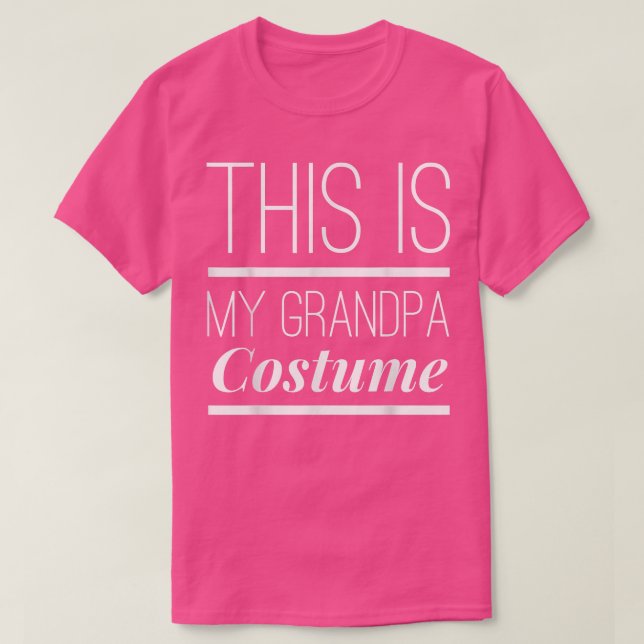 This is my Grandpa Costume Funny Halloween Party G T-Shirt (Design Front)