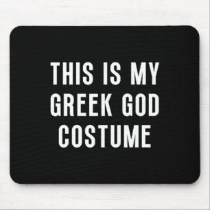 This Is My Greek God Halloween Costume Funny Easy Mouse Mat