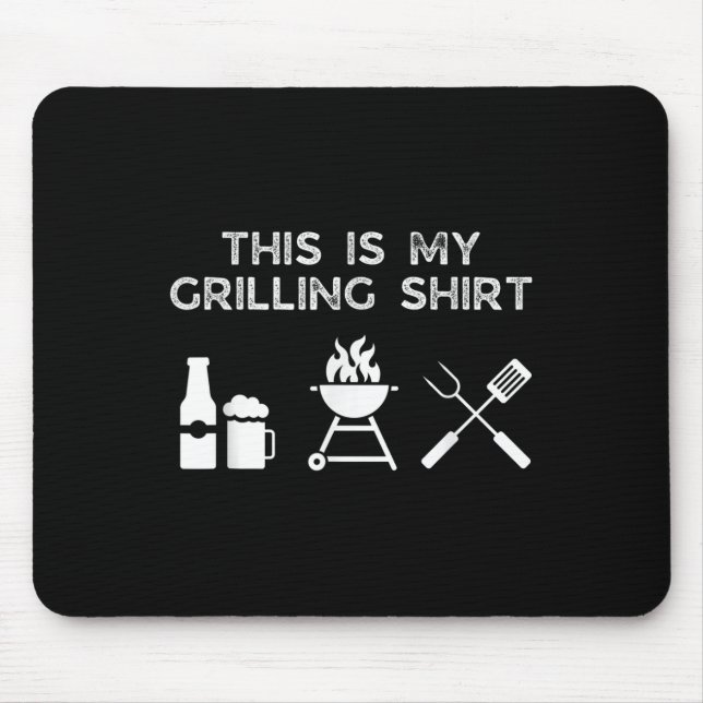 This Is My Grilling Bbq Grill Dad Husband Father F Mouse Mat (Front)