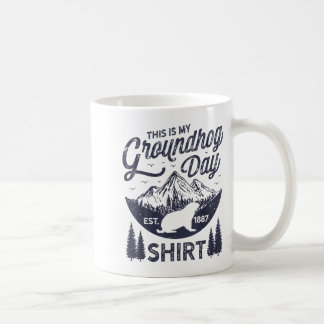 This Is My Groundhog Day Woodchuck Lovers Men Retr Coffee Mug