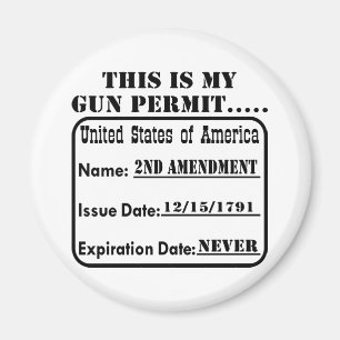 This Is My Gun Permit Magnet