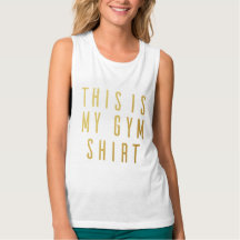 This is My Gym Shirt Women's Flowy Muscle Tank Top