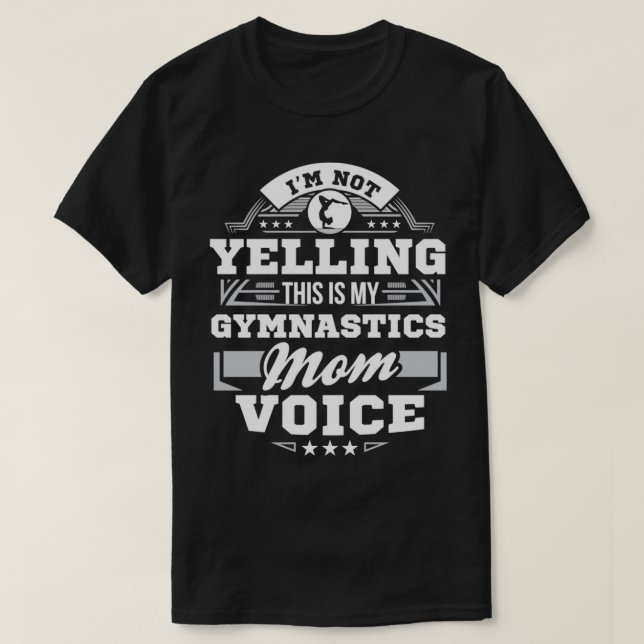 This Is My Gymnastics Mum Voice Funny Gymnastics M T-Shirt (Design Front)