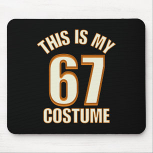 This Is My Halloween 67 Costume Lazy Brainrot Meme Mouse Mat