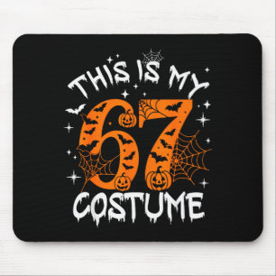 This Is My Halloween 67 Costume Number 6 7 Meme Sa Mouse Mat