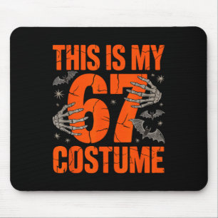 This Is My Halloween 67 Costume Number 6 7 Meme Si Mouse Mat