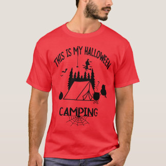 This Is My Halloween Camping girl T-Shirt