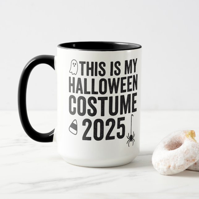 This Is My Halloween Costume 2025 Mug (With Donut)