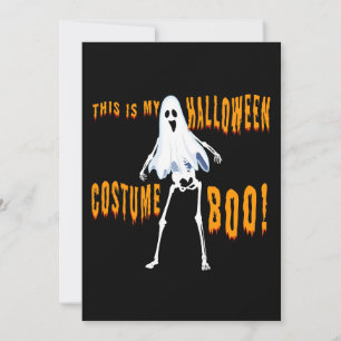 this is my halloween costume boo! invitation