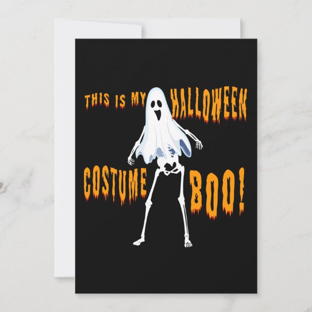this is my halloween costume boo! invitation (Front)