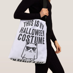 This Is My Halloween Costume Funny Cool Cat Crossbody Bag
