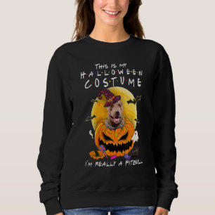This Is My Halloween Costume I'm Really A Pitbull Sweatshirt