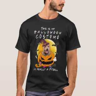 This Is My Halloween Costume I'm Really A Pitbull  T-Shirt