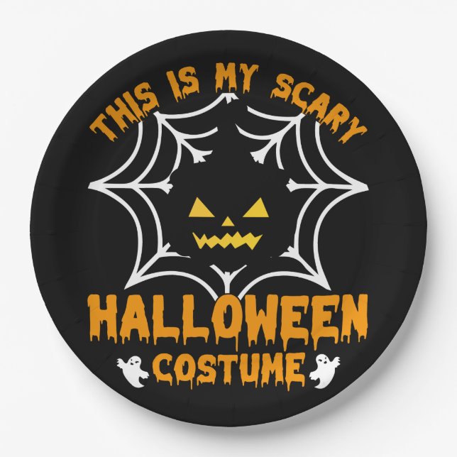 This is my Halloween costume  Paper Plate (Front)