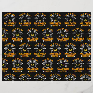 This is my Halloween Costume Scrapbook Paper 