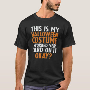 This Is My Halloween Costume Shirt Retro Vintage T