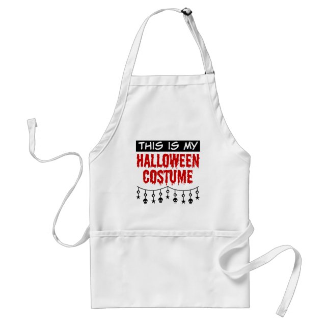 This is My Halloween Costume Skulls Stars Standard Apron (Front)
