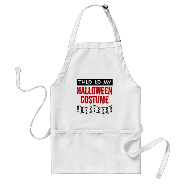 This is My Halloween Costume Spiders Bats Standard Apron (Front)