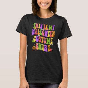 This is my halloween costume Women Groovy Retro T-Shirt