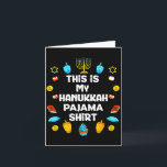 This Is My Hanukkah Pajama Shirt Chanukah Jewish M Card<br><div class="desc">This Is My Hanukkah Pajama Shirt Chanukah Jewish Menorah</div>