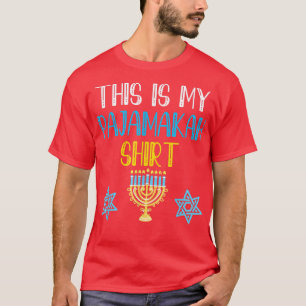 This is My Hanukkah Pajamakah Hanukkah Funny Pajam T-Shirt