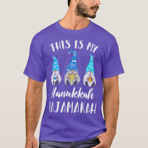 This Is My Hanukkah Pajamakah Jewish Christmas Paj T-Shirt