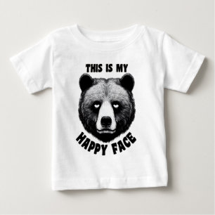 This is my happy face - Bear Baby T-Shirt