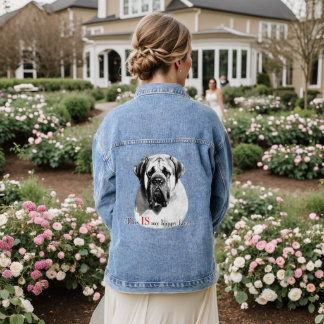 This is my happy face denim jacket