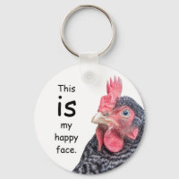 This IS my happy face. Grumpy Chicken.